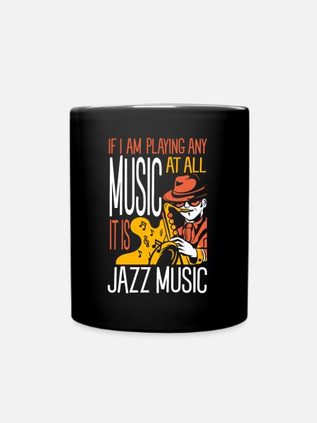 Jazz Music - Jazz Musicians - Full Colour Mug - black