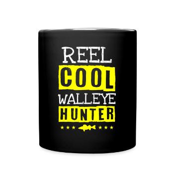 Pêche à la perche, poisson, perche, pêche à la perche - Mug uni - noir - Devant