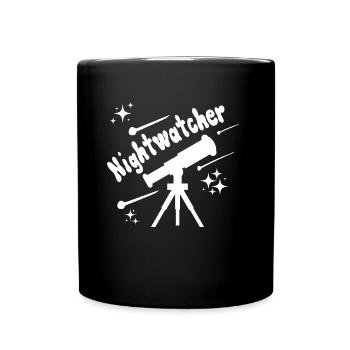 Nightwatcher Astronomy Telescope Comet Stars - Mug uni - noir - Devant