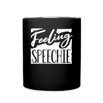Sprachpathologie, Sprachpathologe - Tasse einfarbig - Schwarz - Vorne