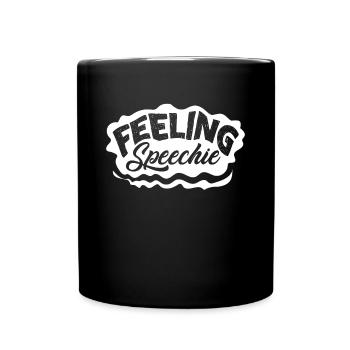 Speech-language pathology, speech-language pathologist - Full Colour Mug - black - Front