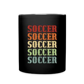 Football Retro Vintage Joueur de football Retro Football - Mug uni - noir - Devant