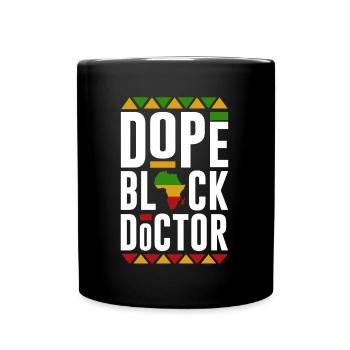 Black Doctor, Black History Month - Full Colour Mug - black - Front