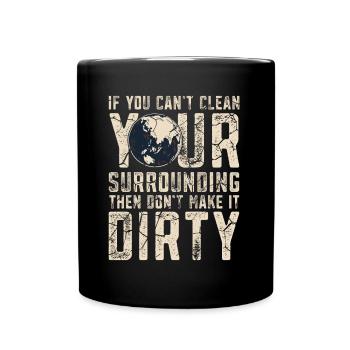 Climate Change Mother Earth Day Environment - Full Colour Mug - black - Front