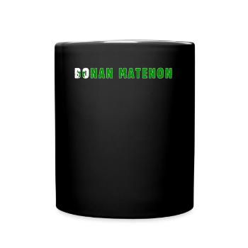 Bonan Matenon Good Morning Country Esperanto - Tasse einfarbig - Schwarz - Vorne