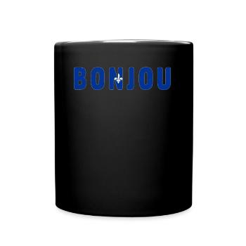 Bonjou Good Morning Country Creole - Tasse einfarbig - Schwarz - Vorne