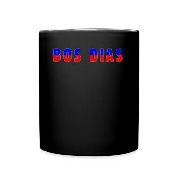 Bos Dias Good Morning Country Portugal - Tasse einfarbig - Schwarz - Vorne
