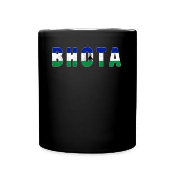 Bhota Good Morning Country Lesotho - Tasse einfarbig - Schwarz - Vorne