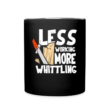 Beavercraft, Whittling, Whittler, Holzhandwerk - Tasse einfarbig - Schwarz - Vorne