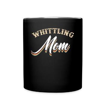 Beavercraft, Whittling, Whittler, Holzhandwerk - Tasse einfarbig - Schwarz - Vorne