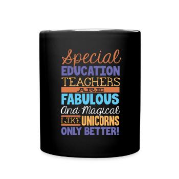 Special Needs Education, Special Education - Full Colour Mug - black - Front