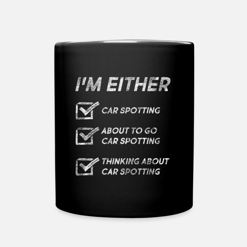 Citations amusantes de repérage de voiture - Mug uni - noir