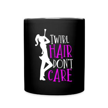Baton Twirler, Baton Twirling, Gymnastics - Full Colour Mug - black - Front