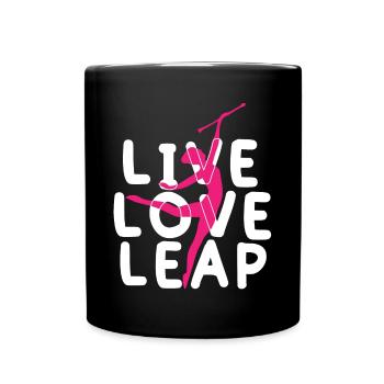 Baton Twirler, Baton Twirling, Gymnastics - Full Colour Mug - black - Front