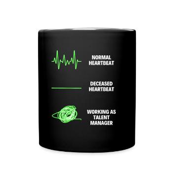 Talent Manager Drôle de gestionnaire de talents Dictons de travailleurs - Mug uni - noir - Devant