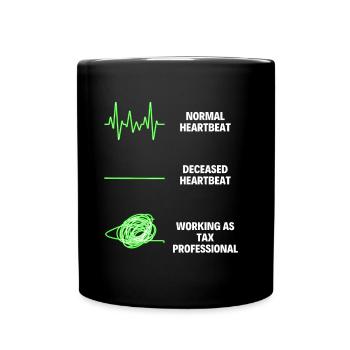 Funny Tax Professional Worker Funny Tax Accountant - Tasse einfarbig - Schwarz - Vorne