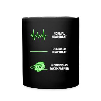 Drôle de fiscaliste Travailleur Comptable fiscaliste drôle - Mug uni - noir - Devant