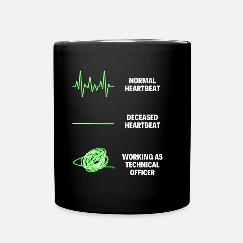 Technical Officer Worker Funny Technical Officer - Full Colour Mug - black