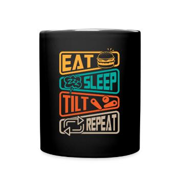 Pinball player - Full Colour Mug - black - Front