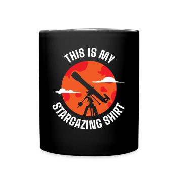 Gaz stellaire, Cosmologie, Astronomie - Jumelles - Mug uni - noir - Devant