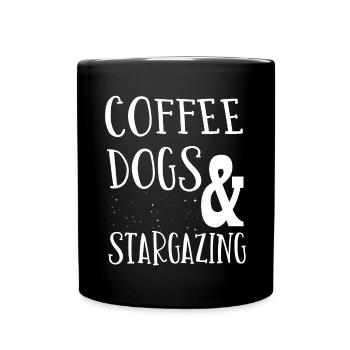 Gaz stellaire, Cosmologie, Astronomie - Jumelles - Mug uni - noir - Devant