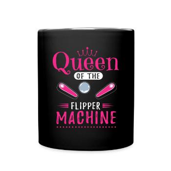 Flipper-Arcade-Spieler - Tasse einfarbig - Schwarz - Vorne
