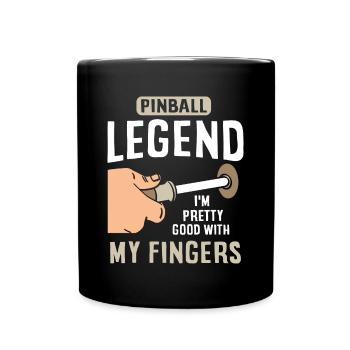 Joueur d’arcade de flipper - Mug uni - noir - Devant