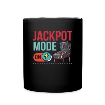 Flipper-Arcade-Spieler - Tasse einfarbig - Schwarz - Vorne