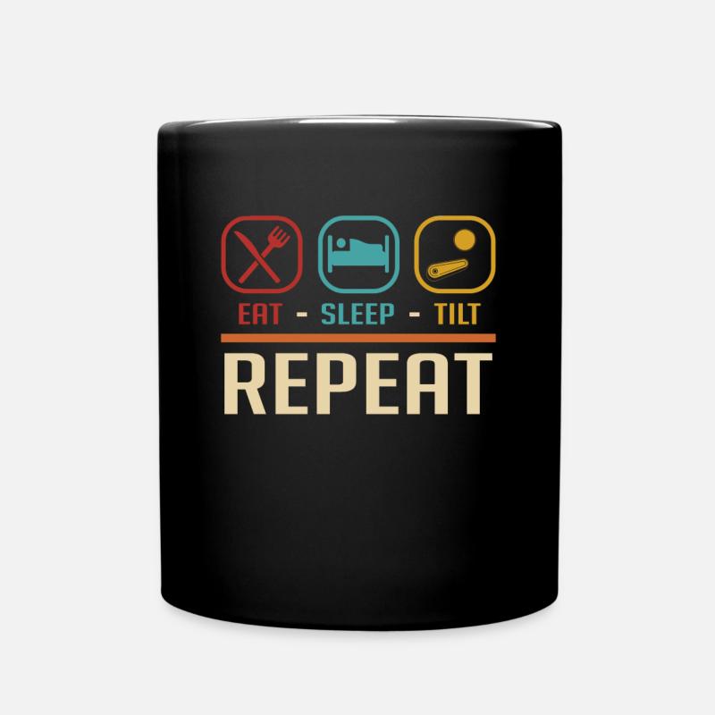 Flipper-Arcade-Spieler - Tasse einfarbig - Schwarz