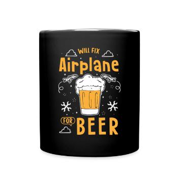Mécanicien d’aéronefs - Mug uni - noir - Devant