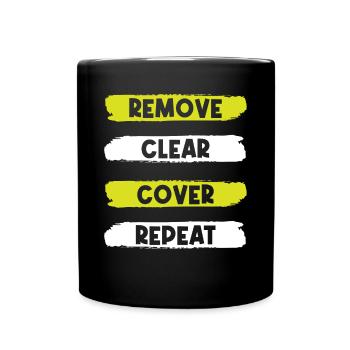 Carreleurs, carreleurs, carreleurs - Mug uni - noir - Devant