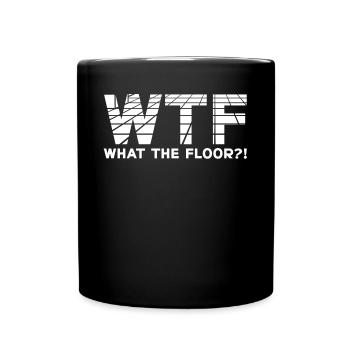 Flooring installer, tile warehouse - Full Colour Mug - black - Front