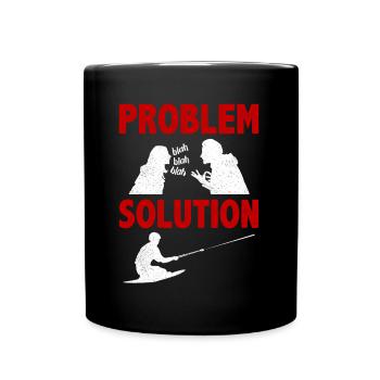 Knee Boarding Aquatic Sport Problem Solution Hobby - Mug uni - noir - Devant