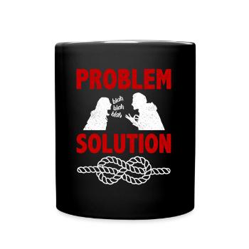 Knot Tying Looping Problem Solution Hobby - Full Colour Mug - black - Front