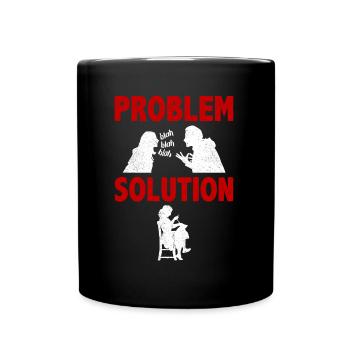 Tricot Crochet Problème Solution Passe-temps - Mug uni - noir - Devant