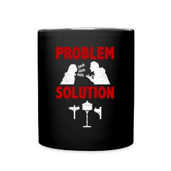 Solution au problème du film grand écran en boîte de lettres - Mug uni - noir - Devant