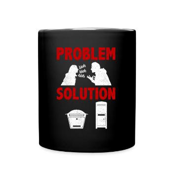 Solution au problème du film grand écran en boîte de lettres - Mug uni - noir - Devant