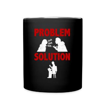 Leather Crafting Leather Problem Solution Hobby - Tasse einfarbig - Schwarz - Vorne