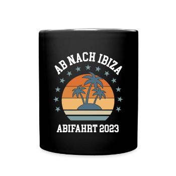 Ibiza Abifahrt 2023 Abitur Klassenreise Abschluss - Tasse einfarbig - Schwarz - Vorne