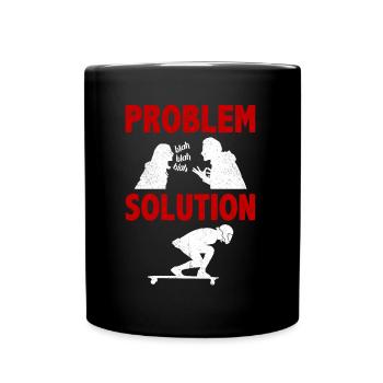 Longue planche à voile Long Board Surf Solution au problème - Mug uni - noir - Devant
