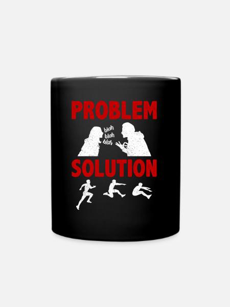 Long Jumping Jumper Broad Jump Problem Solution - Full Colour Mug - black