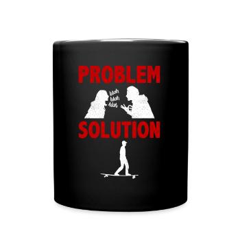 Longue planche à voile Long Board Surf Solution au problème - Mug uni - noir - Devant