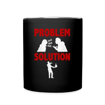 Magic Tricks Magician Wand Problem Solution Hobby - Full Colour Mug - black - Front