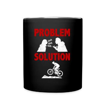 Mountain Bike Mountain Bike Helmet Hobby - Tasse einfarbig - Schwarz - Vorne