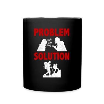 Solution au problème de l’alpinisme - Mug uni - noir - Devant