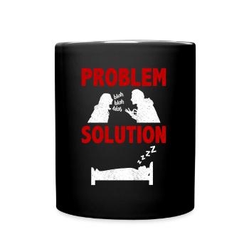 Sieste, Sleepy Head Problem Solution Hobby - Mug uni - noir - Devant