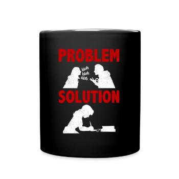 Écriture romanesque Narrative Problème Solution - Mug uni - noir - Devant