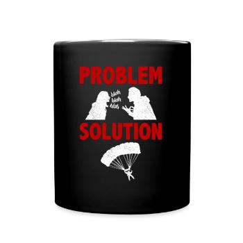 Parachutistes Parachutistes Problème Solution Hobby - Mug uni - noir - Devant