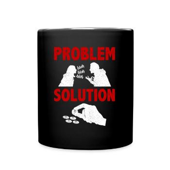 Penny Collecting Coin Collector Problem Solution - Tasse einfarbig - Schwarz - Vorne