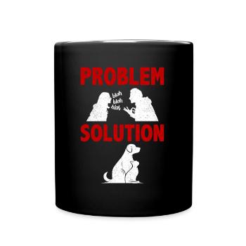Pet Sitting Pet Sitter Problème Solution Hobby - Mug uni - noir - Devant